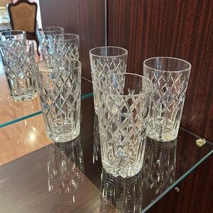 Lausitzer Crystal Highball Tall Glasses Set of 4